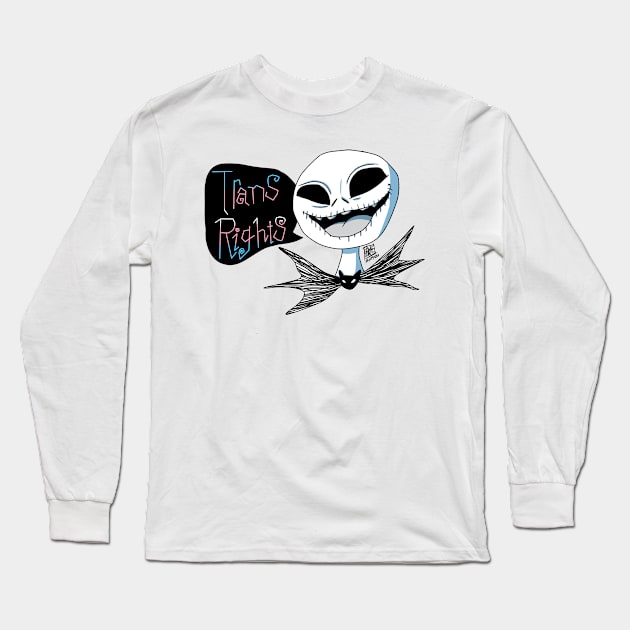 Trans Rights Jack! Long Sleeve T-Shirt by spaceagebarbie